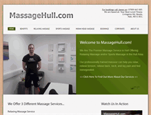 Tablet Screenshot of massagehull.com